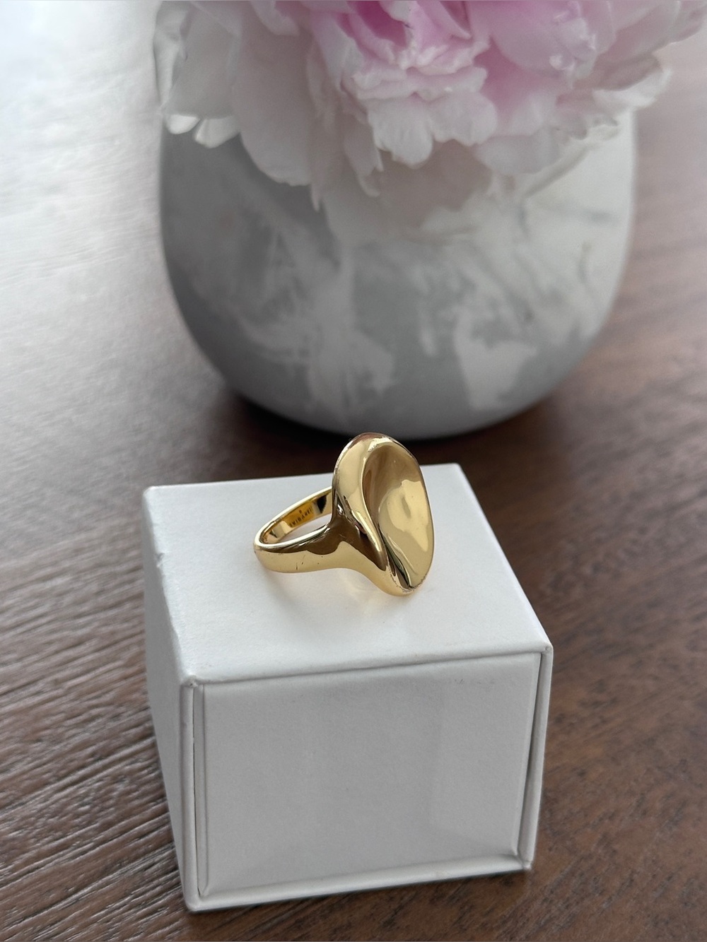 Jenny Bird Flat Top Cocktail Ring Size 6